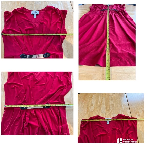 Joseph Ribkoff Red Formal Capped Sleeve Dress Size 10 C007 - Picture 10 of 16